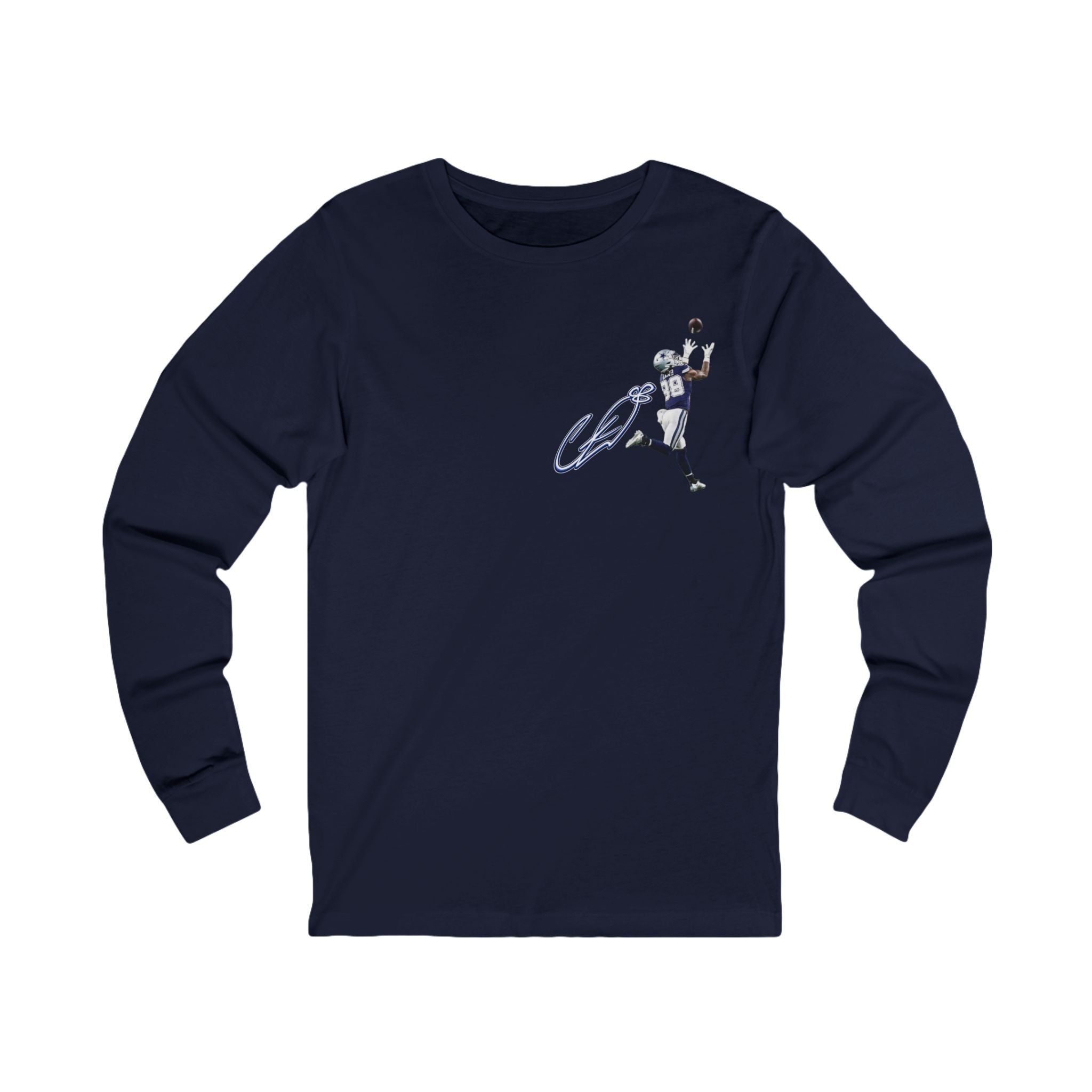 CeeDee Lamb Signature Series – Long Sleeve Graphic Tee (Navy)