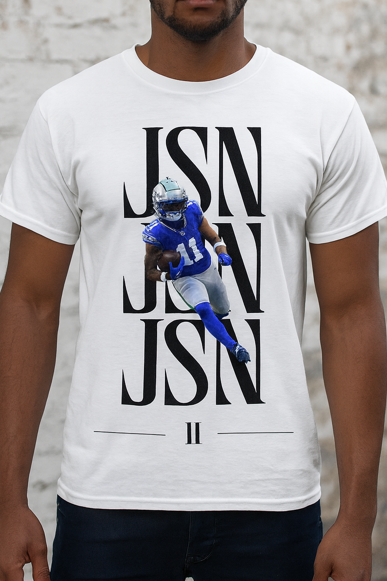 JSN Signature White Graphic Tee - All-Pro Vintage Exclusive